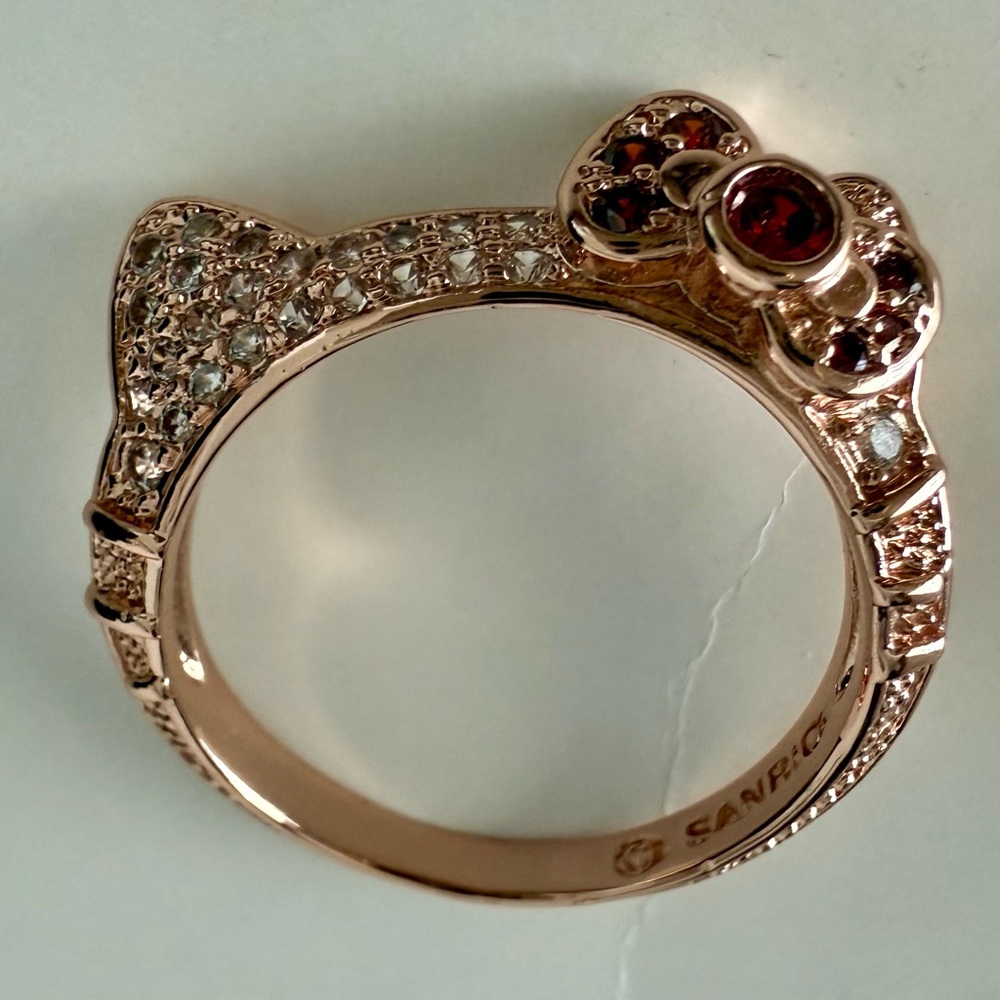 Sanrio Hello Kitty Rhinestone Ring - Picture 2 of 8